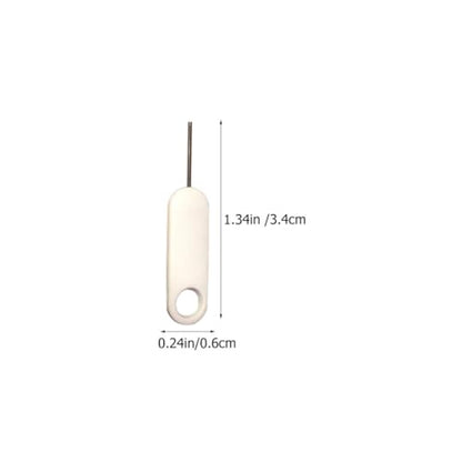 20pcs White Sim Ejectors with Stainless Steel Plastic Pin Tool