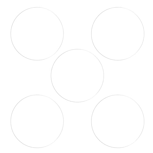 HARFINGTON 5pcs Watch Glass Screen Protectors 26mm Soft TPU Anti-scratch HD Clear High Definition Round Smartwatch Screen Protection Film (for Flat Screen) - size: 26mm