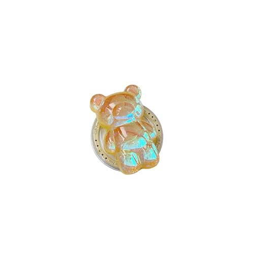 Magnetic 3D Bear Phone Grip Stand, MagSafe Compatible — Honey Gold - color: Honey Gold
