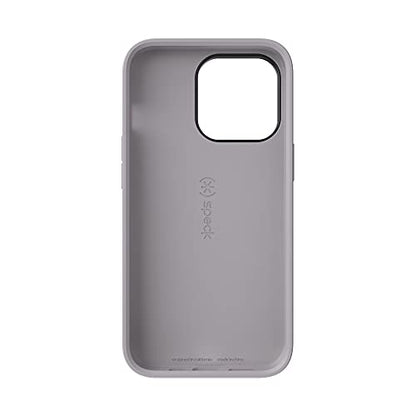 Speck iPhone 13 Pro Case - Drop Protection & Scratch Resistant, Compatible with MagSafe Case for iPhone13 Pro - Slim Design with Soft Touch Coating - Aurora Purple, Cathedral Grey CandyShell Pro - color: Aurora Purple/Cathedral Grey