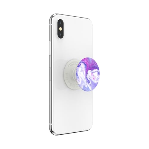 PopSockets Adhesive Phone Grip, Holder, Phone Stand, Lavender - Lavender Flow - color: Lavender Flow, style: Adhesive