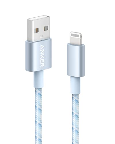 Anker USB A to Lightning Cable, MFi-Certified (1-Pack, 3.3 ft, Blue) - color: Blue, size: 3.3 feet