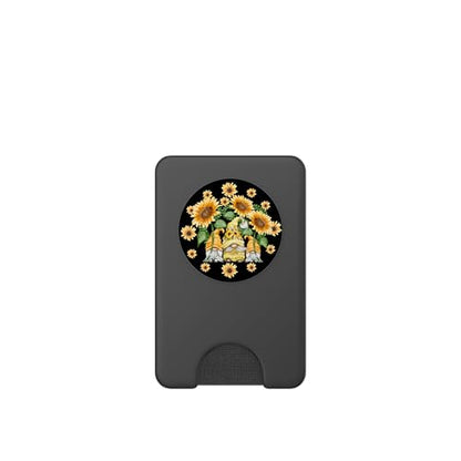 Cute Sunflower Pattern For Gardener And Women Floral Gnome PopSockets PopWallet for MagSafe - style: Magnetic PopWallet