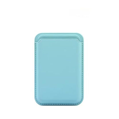 Upgrade Magnetic Wallets for MagSafe Wallet, RFID Blocking, Leather Card Holder Compatible with iPhone 17 16 15 14 13 12 and Pro Promax Series - color: Sky blue Card pack
