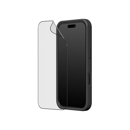 RhinoShield Phone Case for iPhone 17 | SolidX with Impact Screen Protector PRO - Reinforced Shock-Absorbing Protection with Military Grade Drop Protection - Classic Black