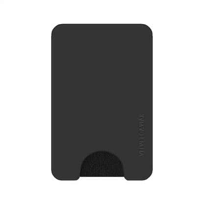 VELVET CAVIAR compatible with MagSafe Wallet - Magnetic Card Holder - color: Just Black