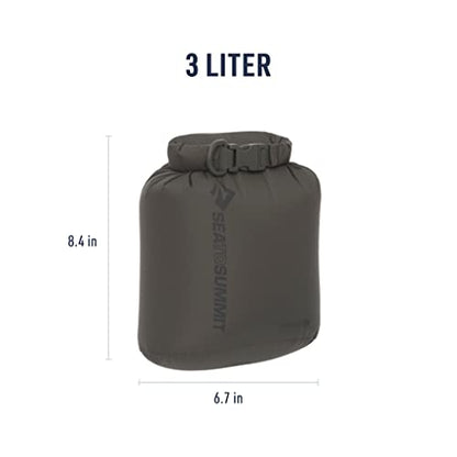Sea to Summit Lightweight Dry Bag, Multi-Purpose Dry Storage - color: Beluga Grey, style: 3 Liter