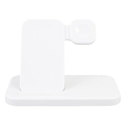Foldable 4 in 1 Wireless Charging Station 15W, Phone Charger Stand for Desk with Watch & Earbuds Dock, Portable Fast Charger for Travel