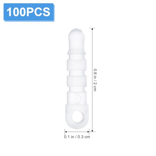 Hemobllo 100 pcs Cell Phone Dust Plug Charm with Headphone Covers Dust Protector Cap Compatible for 3.5mm Earphone (Transparent)