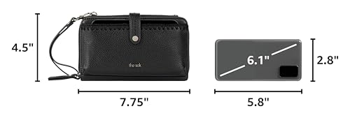 The Sak Iris Smartphone Crossbody Purse - Small Women's Cellphone Bag & Wallet For Everyday- Convertible Wristlet With Zipper | Fits Most Smartphones, Card Slots & Zip Pocket, Detachable Wristlet & Crossbody Straps, Hands-Free for Travel & Errands - color