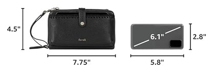 The Sak Iris Smartphone Crossbody Purse - Small Women's Cellphone Bag & Wallet For Everyday- Convertible Wristlet With Zipper | Fits Most Smartphones, Card Slots & Zip Pocket, Detachable Wristlet & Crossbody Straps, Hands-Free for Travel & Errands - color