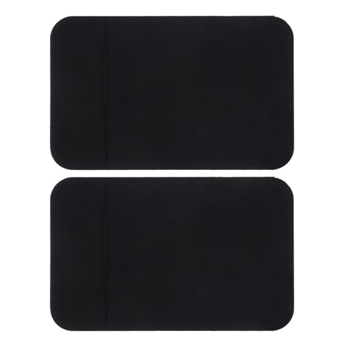 Alipis 2pcs Black Elastic Stretch Fabric Phone Back Card Holders Sticky Pocket for Credit Cards, Smartphone Wallet Bags Suitable for Travel and Daily Use