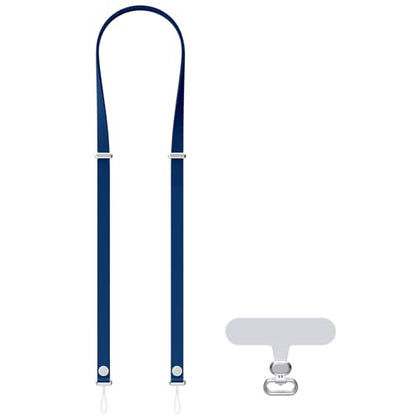 Hokone Lanyard Crossbody Strap for iPhone 17 Series, Adjustable Anti-Theft Neck Holder with Magnetic Strap & Quick Release - color: Blue