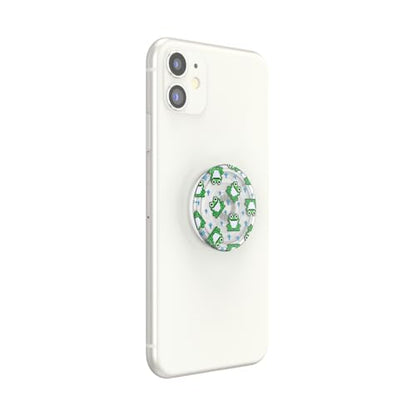 PopSockets Adhesive Phone Grip, Holder, Phone Stand, Plant-based - Translucent 8 Bit Frogs - color: 8 Bit Frogs, style: Adhesive
