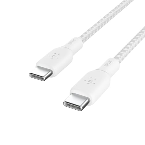 Belkin USB C to USB C 100W Braided Cable 9.9ft Fast iPhone Charger Cord - style: 9.9ft
