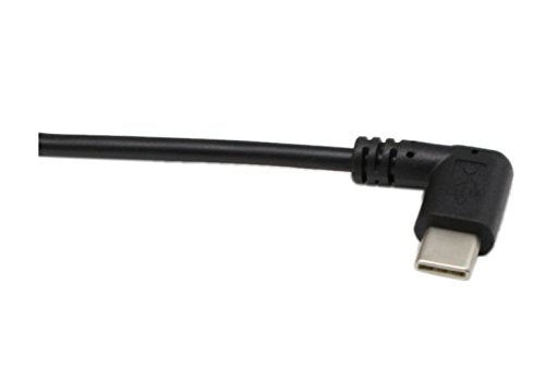 90 Degree Right Angle USB 2.0 to USB C Spring Cable Type C USB Male to USB A Male Data Cable for Tablets Cellphone(1.2M)