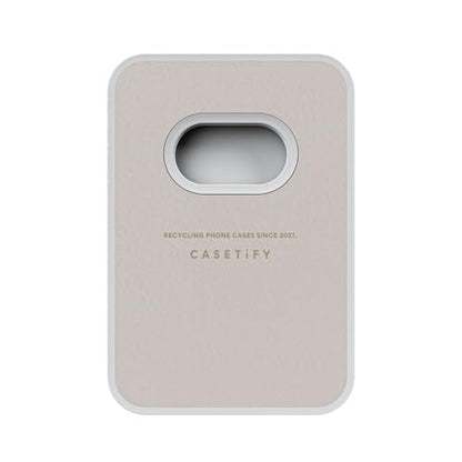 CASETiFY Snappy Ripple Wallet [Campatible with Magsafe] - Pebble Grey - color: Pebble Grey