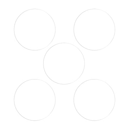 HARFINGTON 5pcs Watch Glass Screen Protectors 22mm Soft TPU Anti-scratch HD Clear High Definition Round Smartwatch Screen Protection Film (for Flat Screen) - size: 22mm