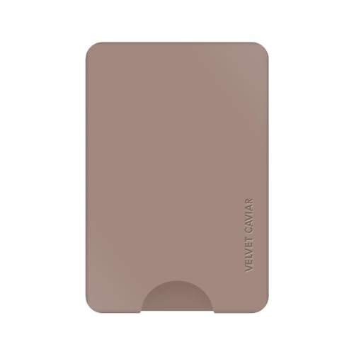 VELVET CAVIAR compatible with MagSafe Wallet - Magnetic Card Holder Wallet for iPhone 12/13/14/15 (Cashmere Taupe) - color: Cashmere Taupe