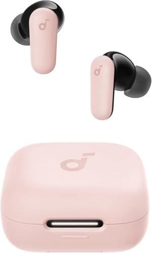 Soundcore P30i by Anker Noise Cancelling Earbuds, Hands-Free Viewing - color: Pink