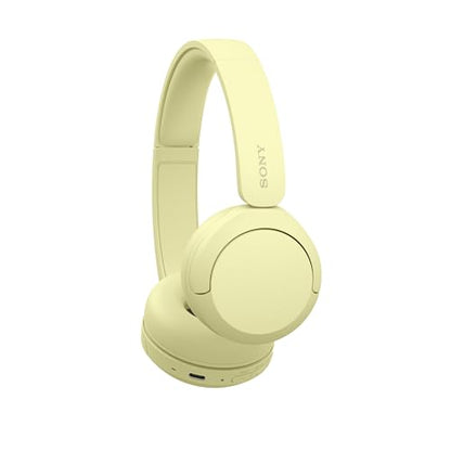 Sony WH-CH520 Wireless On-Ear Bluetooth Headphones with Mic, Butter Yellow - color: Yellow
