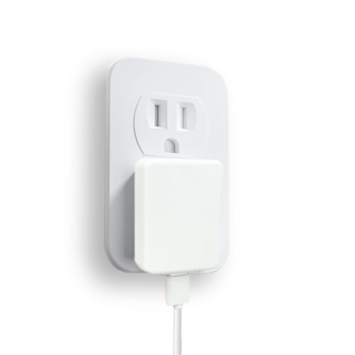 5V 2.1A 2A 1A Flat USB Wall Charger, Retractable USB Power Adapter Charging Block 10W 10.5W 5W AC Power Adapter Compatible with iPhone, iPad, Samsung, Tablet, Kindle-White-1PCS (10.5W-5V 2.1A)