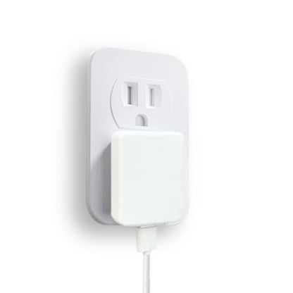 5V 2.1A 2A 1A Flat USB Wall Charger, Retractable USB Power Adapter Charging Block 10W 10.5W 5W AC Power Adapter Compatible with iPhone, iPad, Samsung, Tablet, Kindle-White-1PCS (10.5W-5V 2.1A)