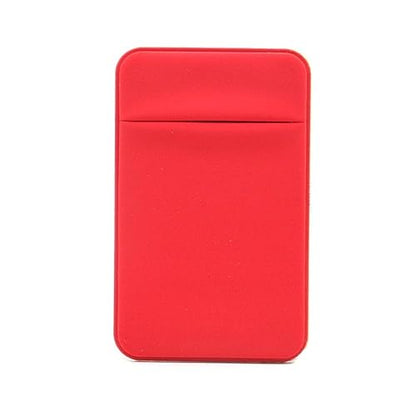Red Pocket Adhesive Phone Pouch, Men Women Cell Phone Wallet, Stick(red) - color: Red