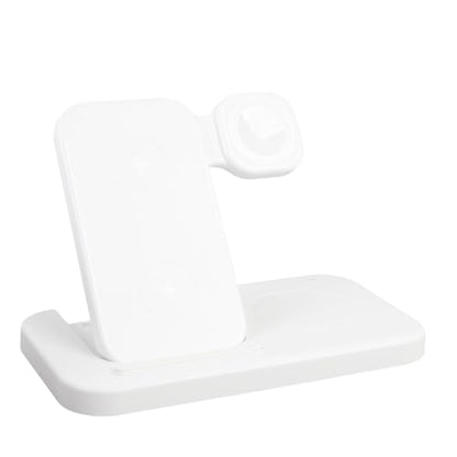 VBESTLIFE 4 in 1 Wireless Charging Station, 15W Fast Charger for Phone Watch Earbuds with Foldable Design for Travel Work Home