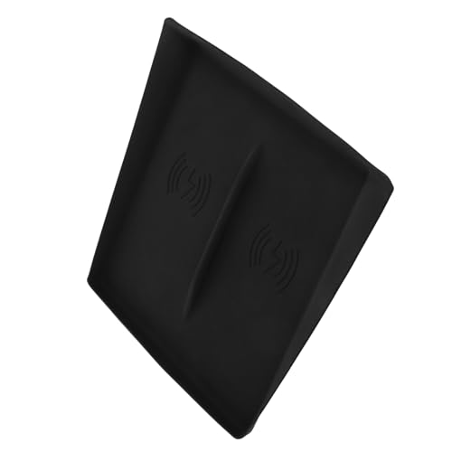 Black Silicone Cordless Charging Pad for Automotive Center Console