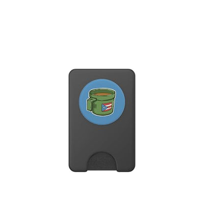 Tacita de Mantequilla Cafe Puerto Rico Bandera Boricua PopSockets PopWallet for MagSafe - style: Magnetic PopWallet