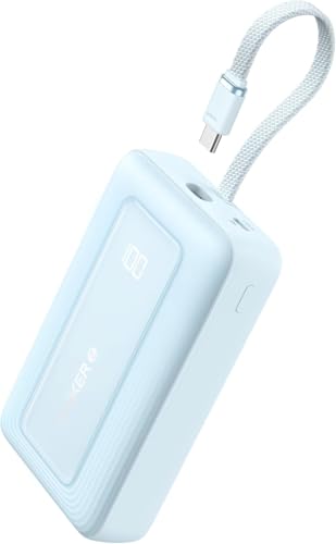 Anker Zolo Power Bank,20,000mAh 30W Portable Charger with Built-in USB-C - color: Blue, size: 20000 MAh