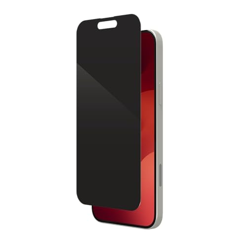 ZAGG InvisibleShield Glass Elite Privacy Screen Protector, Compatible for Apple iPhone 15 Plus, Scratchproof, Smudgeproof, Shockproof, Reinforced Edges, Easy Application