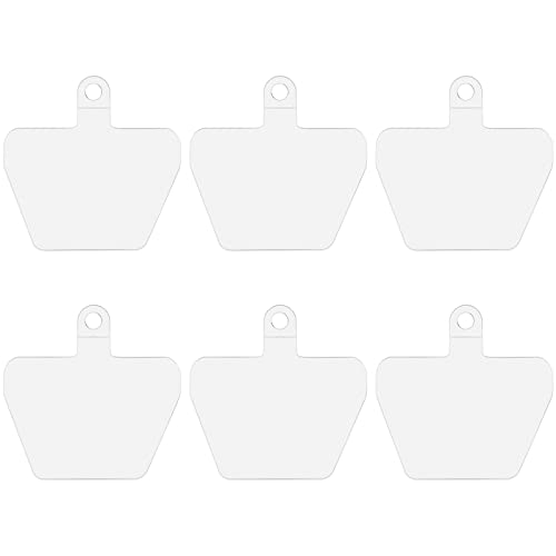 COCASES Phone Tether Tab, Phone Lanyard Strap Tab, 6 Pack Transparency - color: White X 6