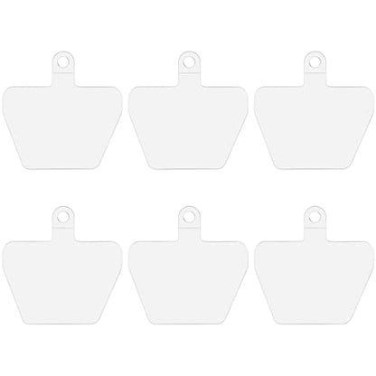 COCASES Phone Tether Tab, Phone Lanyard Strap Tab, 6 Pack Transparency - color: White X 6