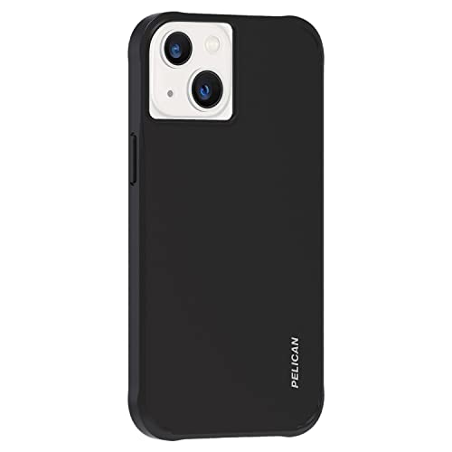Pelican Ranger Series - iPhone 13 Case [Wireless Charging Compatible] Protective Phone Case with Anti-Scratch Tech [15ft MIL-Grade Drop Protection] Slim Rugged Cover for iPhone 13 - Black - color: Ranger Black