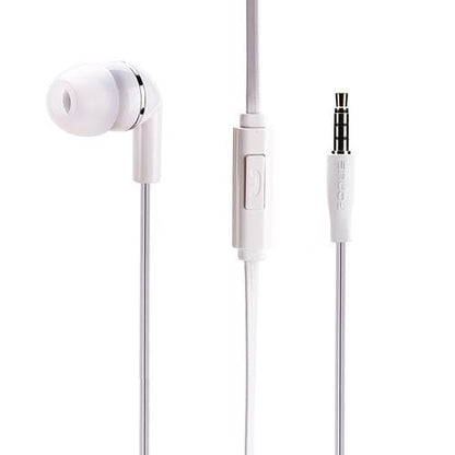 Mono Headset Earphone w Mic Wired Earbud Compatible with Cricket Outlast 5G/AT&T Motivate Pro 5G, 3.5mm Single Headphone Hands-Free Microphone White