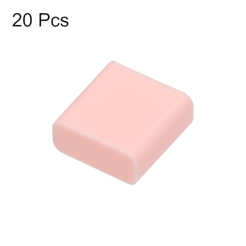 uxcell 20pcs USB 2.0 Port Cap Cover Anti Dust Silicone Protector for USB Male USB Data Cable, Pink - color: Pink