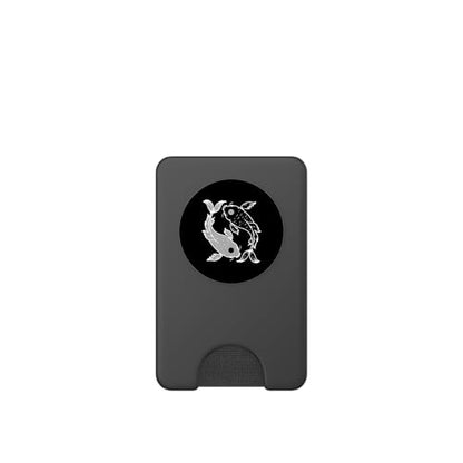 Pisces Yin and Yang Symbol PopSockets PopWallet for MagSafe - style: Magnetic PopWallet