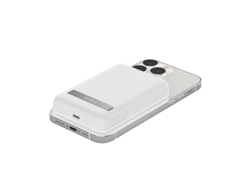 Belkin 5000mAh 7.5W MagSafe Power Bank with Kickstand - color: White