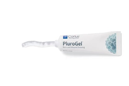 PluroGel Burn and Wound Dressing Gel, Moisture-Retaining, Non-Cytotoxic, Water-Soluble, Biocompatible Gel for Burns, Cuts, Ulcers, and Wound Care Protection, 0.7 oz. Tube