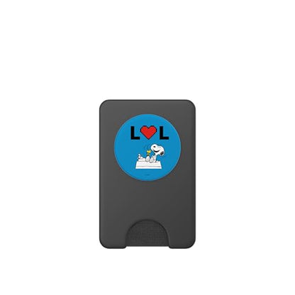 Peanuts Snoopy Woodstock Lots of Love PopSockets PopWallet for MagSafe - style: Magnetic PopWallet