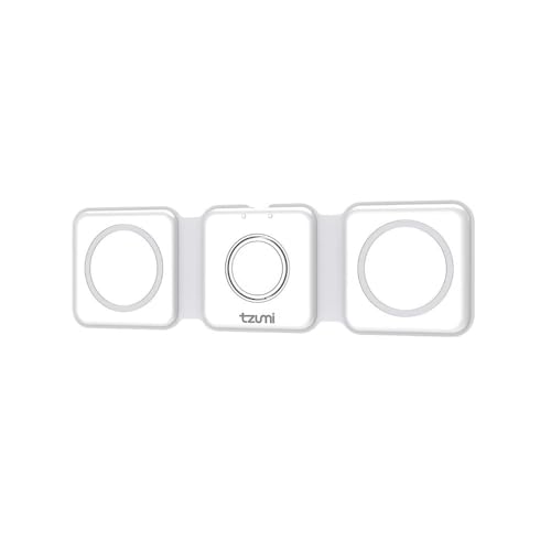 Tzumi 3-in-1 Wireless Charge Station, Universal Device Docking Hub, for Phone, Earphones, Watch - Fast Charging Capability - ChargePad