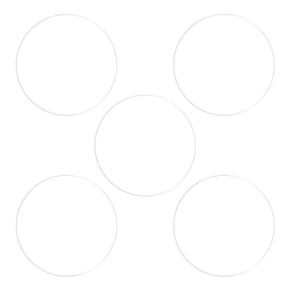 HARFINGTON 5pcs Watch Glass Screen Protectors 29mm Soft TPU Anti-scratch HD Clear High Definition Round Smartwatch Screen Protection Film (for Flat Screen) - size: 29mm