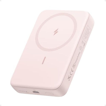 Anker Zolo Magnetic Power Bank, Compact 10,000mAh Wireless Portable Charger with 30W Max Fast Charging, Skin-Friendly and Durable Battery Pack, for iPhone 16/15/14 Series, AirPods, and More | Compact Wireless Battery Pack with 30W Max Fast Charging, Skin-