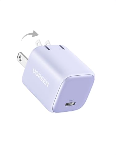 UGREEN Nexode 30W USB C Charger, GaN Fast Charger for iPhone 18/17 - color: Purple