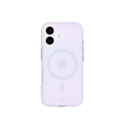 Tech21 EvoArt for iPhone 16 Compatible with MagSafe - Impact Protection Case - in Holographic - color: Blue, size: iPhone 16