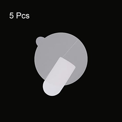 HARFINGTON 5pcs Watch Glass Screen Protectors 24mm Soft TPU Anti-scratch HD Clear High Definition Round Smartwatch Screen Protection Film (for Flat Screen) - size: 24mm