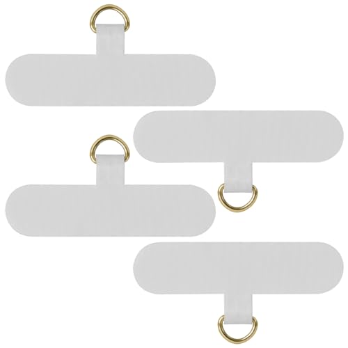 COCASES Phone Tether Tab, Phone Lanyard Strap Tab, 4 Pack Oval Grey - color: Ovaltab-grey*4