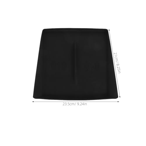 Black Silicone Cordless Charging Pad for Automotive Center Console